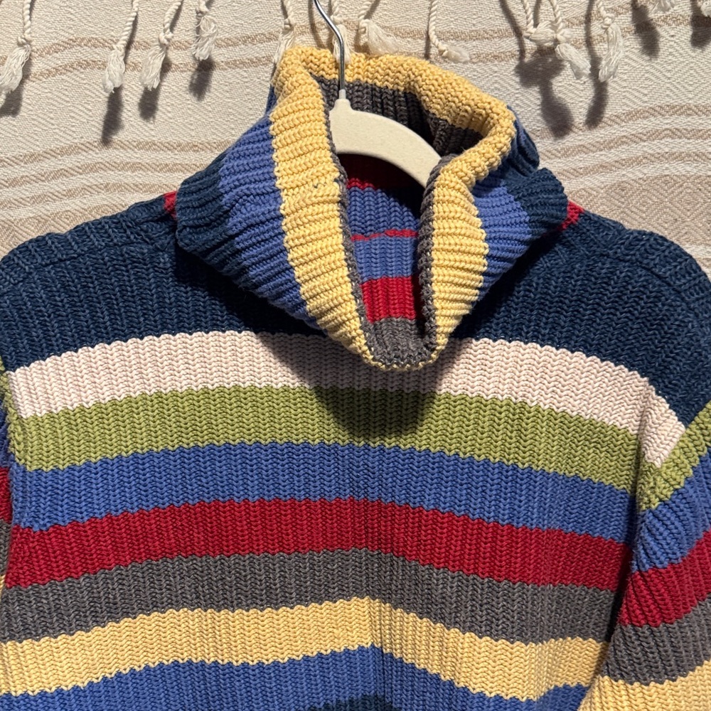 Liz Claiborne Vibrant Striped Turtleneck Sweater - Picture 5 of 6
